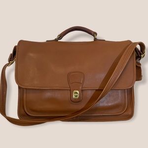 Vintage Couch Brown Briefcase Laptop Bag